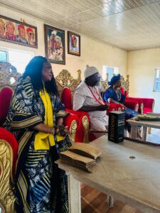 Dr Chinwe and the community palace king